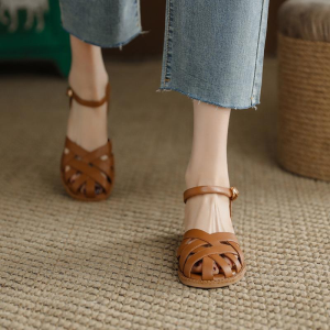 Simple One Line Strap Toe Sandals Women's